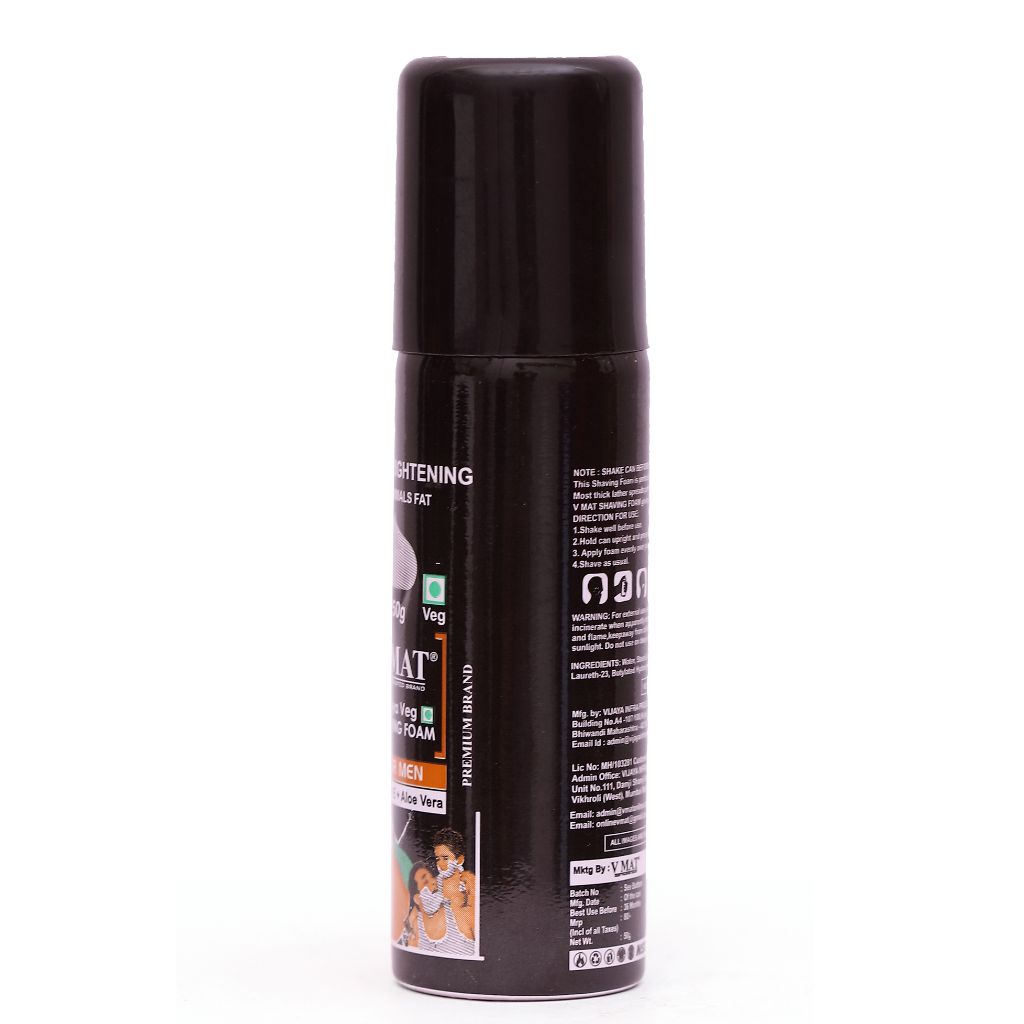 VMAT Shaving Foam for Men with Vitamin E & Aloe Vera